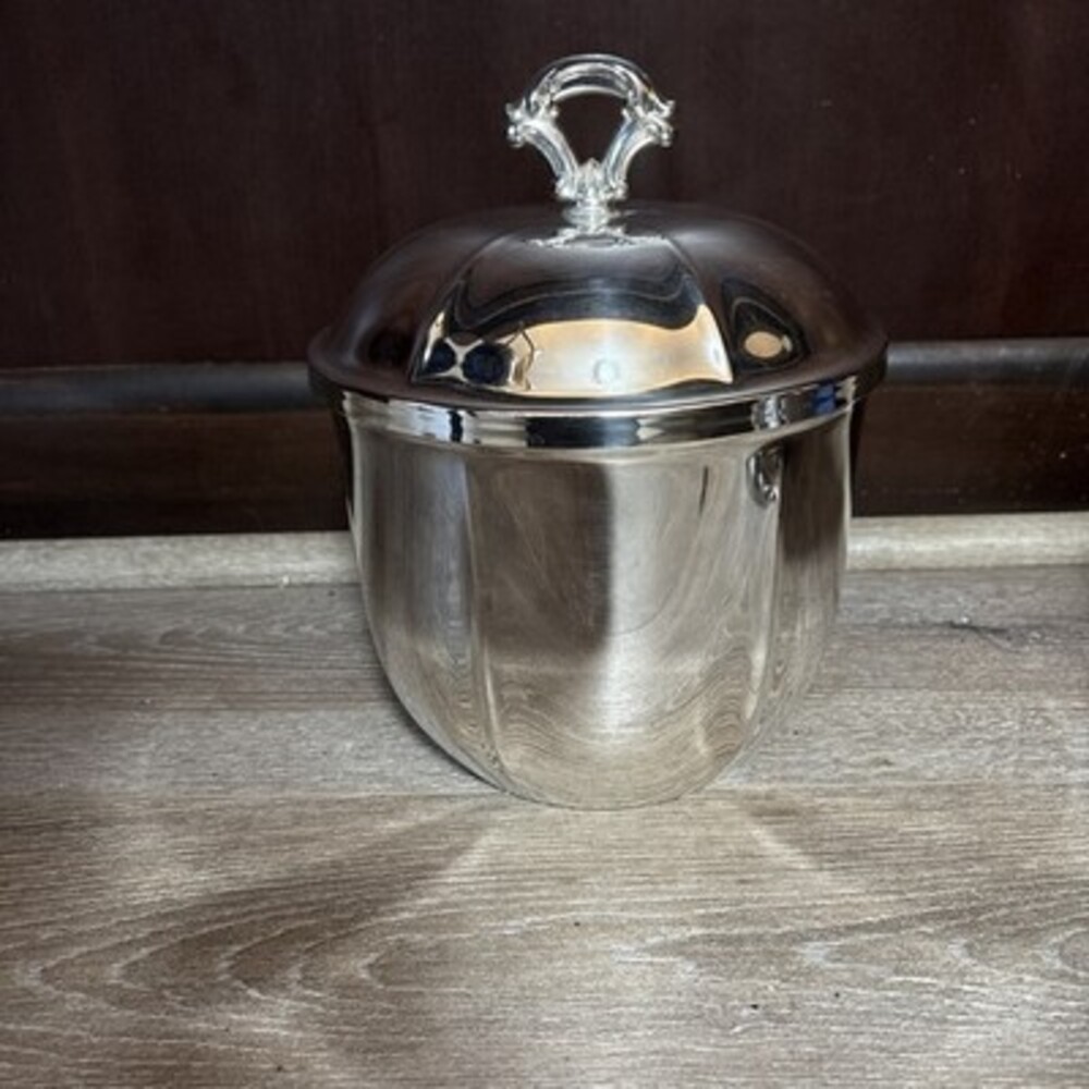 Oneida Ice Bucket with Removable Insert And Tongs Beautiful Used Condition